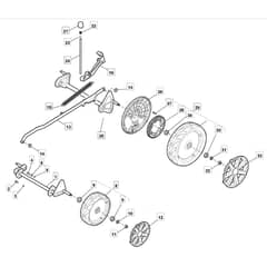 SP504 - 2009 - 290502043/UM9 - Mountfield Rotary Mower Wheels Diagram