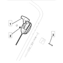 SP505 R - 2011-2013 - 292505038/M11 - Mountfield Rotary Mower Throttle Diagram