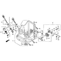 SP505 R - 2014 - 292505038/M14 - Mountfield Rotary Mower Oil Pan Diagram