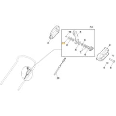 SP505R V - 2019-2021 - 294519038/M19 - Mountfield Rotary Mower Control Speed Variator Diagram