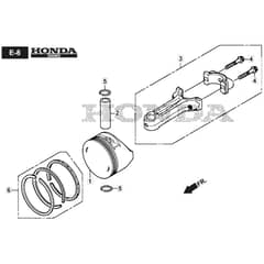 SP505R V - 2019-2021 - 294519038/M19 - Mountfield Rotary Mower Piston Diagram