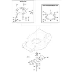 SP505R V - 2022 - 294519043/M22 - Mountfield Rotary Mower Blade Diagram
