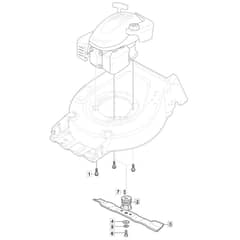 SP51 - 2021-2022 - 2L0536043/MC - Mountfield Rotary Mower Blade Diagram