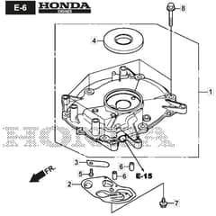 SP51 H - 2020-2021 - 295546138/MC - Mountfield Rotary Mower Crankcase Cover Diagram