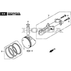 SP51 H - 2022-2023 - 2L0536133/MC - Mountfield Rotary Mower Piston Diagram