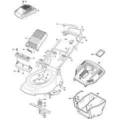 SP530 - 2003 - 23-5681-82 - Mountfield Rotary Mower Grass Bag Diagram