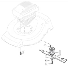 SP530 HW - 2012-2013 - 299536923/MFR - Mountfield Rotary Mower Blade Diagram
