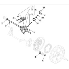 SP530 HW - 2012-2013 - 299536923/MFR - Mountfield Rotary Mower Transmission Diagram