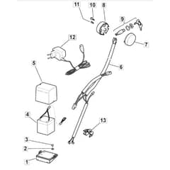 SP533 ES - 2012-2017 - 295546548/BQ - Mountfield Rotary Mower Electric Start Diagram