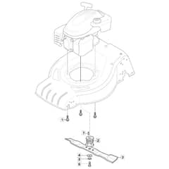 SP533 LS - 2019-2020 - 295546548/MC - Mountfield Rotary Mower Blade Diagram