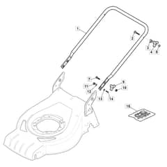 SP533 LS - 2019-2020 - 295546548/MC - Mountfield Rotary Mower Lower Handle Diagram