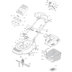 SP534 - 2006 - 23-5234-75 - Mountfield Rotary Mower Grass Bag Diagram