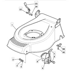 SP534 - 2007 - 290532148/BQ - Mountfield Rotary Mower Deck Diagram