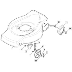SP534 - 2008 - 299265348/BQ - Mountfield Rotary Mower Deck Diagram