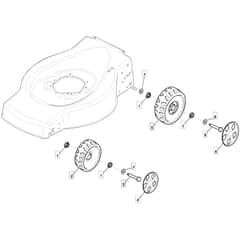 SP534 - 2008 - 299265348/BQ - Mountfield Rotary Mower Wheels Diagram