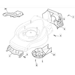 SP534 - 2009 - 299275328/MR - Mountfield Rotary Mower Front Conveyor Diagram