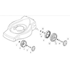 SP534 ES - 2008 - 299325348/BQ - Mountfield Rotary Mower Wheels Diagram