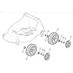 SP534HW BBC - 2012-2013 - 292157328/MFR - Mountfield Rotary Mower Wheels Diagram