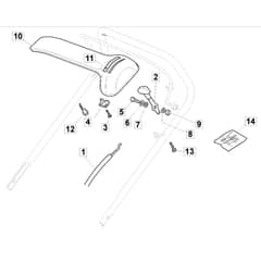 SP535 - 2006-2009 - 290532038/BQ - Mountfield Rotary Mower Dashboard Diagram