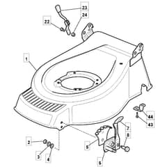 SP535 - 2006-2009 - 290532038/BQ - Mountfield Rotary Mower Deck Diagram