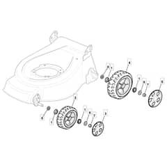 SP535 - 2006-2009 - 290532038/BQ - Mountfield Rotary Mower Wheels Diagram