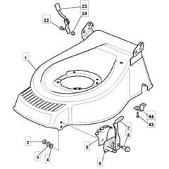 SP535 - 2007 - 290532138/BQ - Mountfield Rotary Mower Deck Diagram