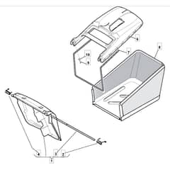 SP535 - 2010 - 299536838/BQ - Mountfield Rotary Mower Grass Bag Diagram