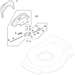 SP535 BW EL 4S - 2022 - 299537848/MTF - Mountfield Rotary Mower Ejection Guard Diagram
