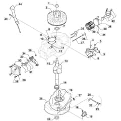 SP535 BW EL 4S - 2022 - 299537848/MTF - Mountfield Rotary Mower Engine Piston Crankshaft Diagram