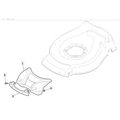SP535 BW EL 4S - 2022 - 299537848/MTF - Mountfield Rotary Mower Mask Diagram