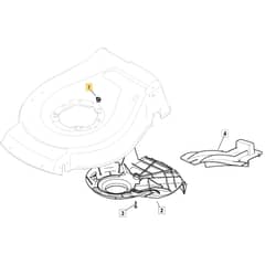 SP535 BWEL4S - 2015-2022 - 299537828/MTF - Mountfield Rotary Mower Belt Protection Diagram