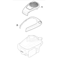 SP535 HW4S - 2018 - 29537838/M18 - Mountfield Rotary Mower Engine Cover Diagram