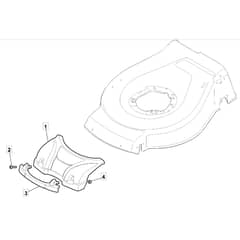 SP535 HW4S - 2012-2014 - 299537838/M11 - Mountfield Rotary Mower Mask Diagram
