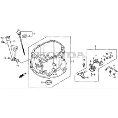 SP535 HW4S - 2020-2022 - 299537838/MTF - Mountfield Rotary Mower Crankcase Diagram