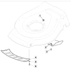 SP535 HW - 2011-2014 - 299536838/BQ - Mountfield Rotary Mower Belt Protection Diagram