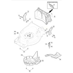 SP535 HWV - 2016-2018 - 294557838/M16 - Mountfield Rotary Mower Belt Protection Diagram