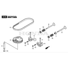 SP535 HWV - 2016-2018 - 294557838/M16 - Mountfield Rotary Mower Cam Pulley Diagram