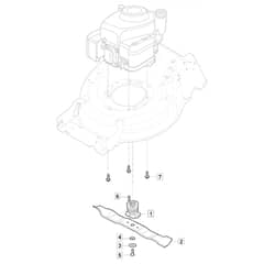 SP535 HWV - 2019 - 294557838/M19 - Mountfield Rotary Mower Blade Diagram
