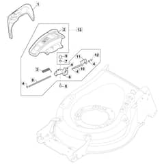 SP535 HWV - 2019 - 294557838/M19 - Mountfield Rotary Mower Ejection Guard Diagram