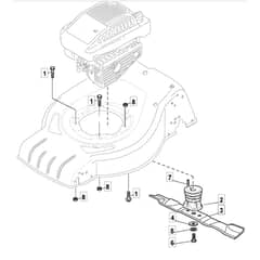 SP535 SD - 2014 - 295546833/MFR - Mountfield Rotary Mower Blade Diagram