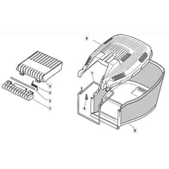 SP536 - 2010-2011 - 299265448/BQ - Mountfield Rotary Mower Grass Bag Diagram