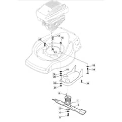 SP536 ES - 2010-2011 - 299325448/BQ - Mountfield Rotary Mower Blade Diagram