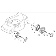 SP536 ES - 2010-2011 - 299325448/BQ - Mountfield Rotary Mower Wheels Diagram