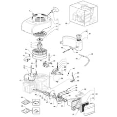 SP53 - 2017-2018 - 295536048/M17 - Mountfield Rotary Mower Engine Carb Tank Diagram