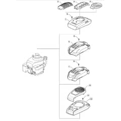 SP53 - 2017-2018 - 295536048/M17 - Mountfield Rotary Mower Engine Cover Diagram
