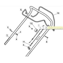 SP53 - 2019-2020 - 295546048/M19 - Mountfield Rotary Mower Upper Handle Diagram