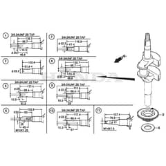 SP53 ELITE - 2018 - 295546038/M18 - Mountfield Rotary Mower Crankshaft Diagram