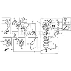 SP53 H - 2015-2018 - 295546038/SF - Mountfield Rotary Mower Carburettor Diagram