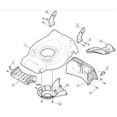 SP53 H - 2015-2018 - 295546038/SF - Mountfield Rotary Mower Deck Diagram