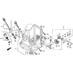 SP53 H - 2015-2018 - 295546038/SF - Mountfield Rotary Mower Oil Pan Diagram